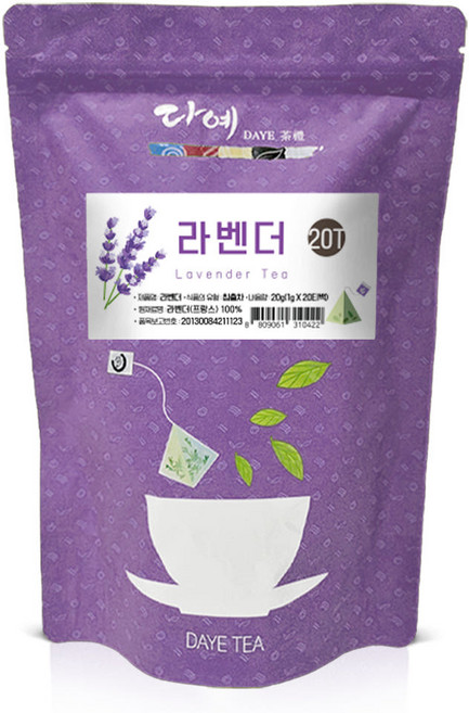 다예 삼각티백 라벤더차, 1g, 20개입, 1개