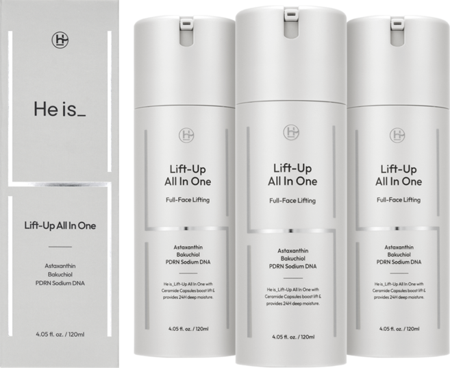히이즈 리프트업 올인원 남성 화장품 수분 보습 주름 리프팅 탄력 로션, 120ml, 3개