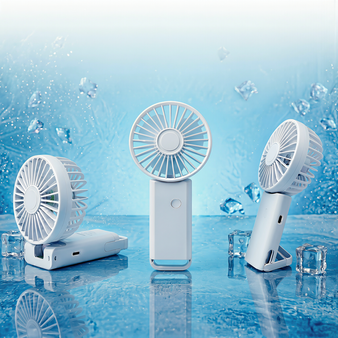 초경량/저소음 휴빙 목걸이 휴대용 탁상용 선풍기, 화이트, HV03WT