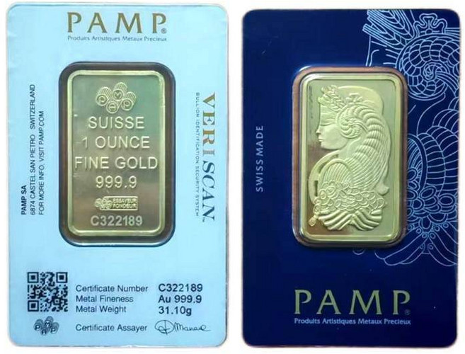 크리 에이 티브 1 골드 바 황동 골드 도금 덩어리 봉인 된 디스플레이 상자 비 자기 발렌타인 데이 선물, PAMP, 5pcs