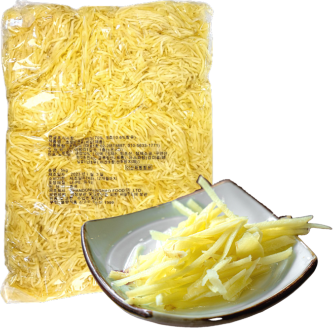 알싸한 벡초 생강채 초절임생강 장어 반찬 대용량 업소용, 1개, 10kg