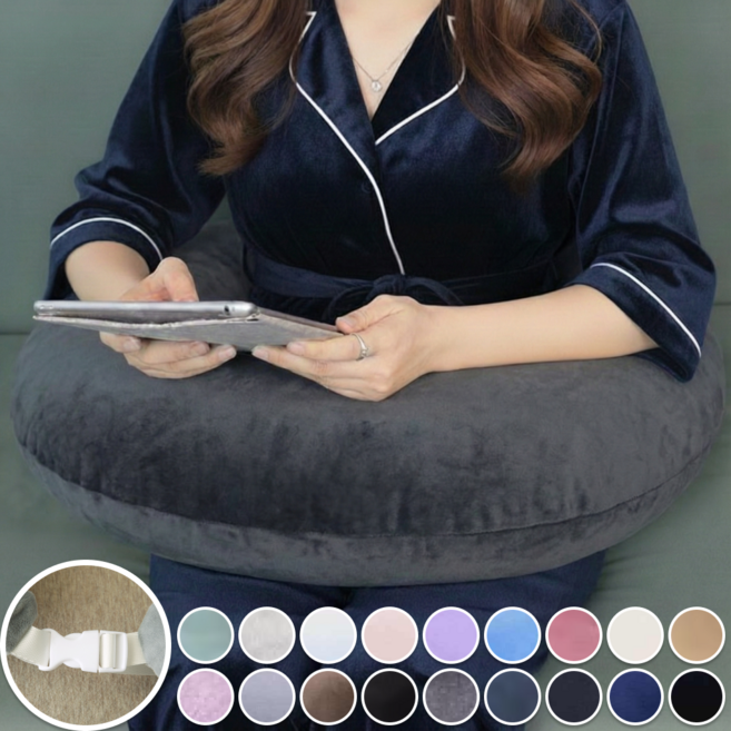 륀레브 어깨편한 대형 18색상 팔 받침 허그 쿠션 독서 학생 성인 침대 스위치 게임 게이밍 리딩 C형 U형 푹신한 북 용 스터디 소파 바나나 초승 달 걸이 베드 받이 솜 포함 의자, 다크 그레이