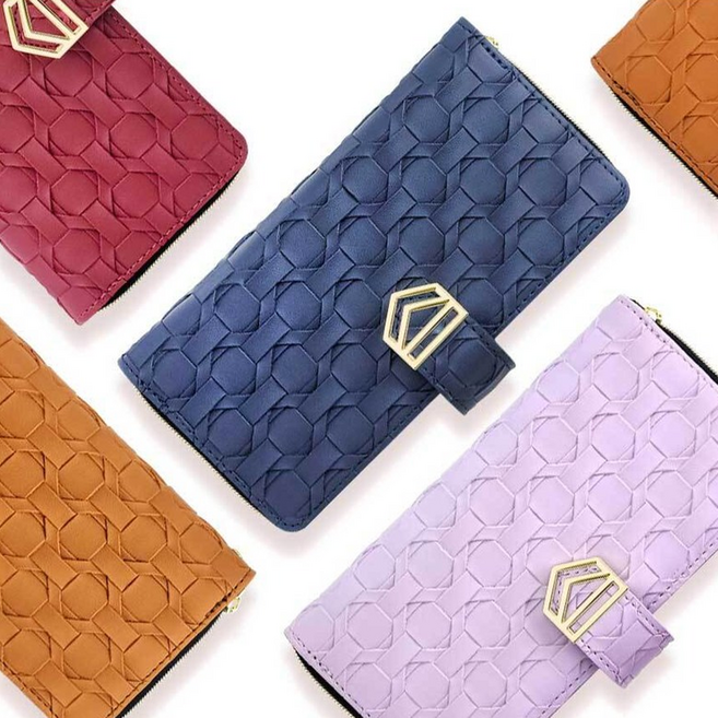 글로리 지퍼 다이어리 갤럭시S25FE용 케이스/이중지갑형/카드수납/동전수납/스트랩줄포함