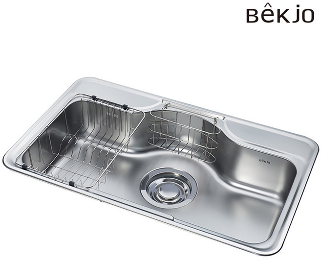 백조 CFDS850 코팅 0.6T 씽크볼 악세사리 교체, 필요없음, D형바구니&수세미망, 자가 설치, 1개