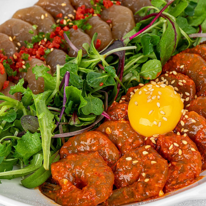 맛있는 간장 양념 깐새우장 탈피새우 밥반찬 밥도둑, 간장250g, 250g, 1개