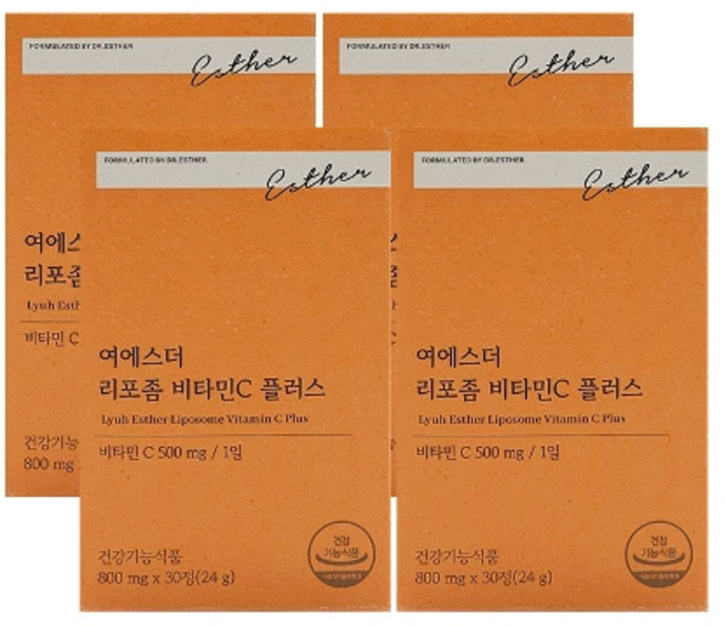 기타 여에스더 닥터에스더 리포좀 비타민C 플러스 800mg x 30정 4박스, 4개