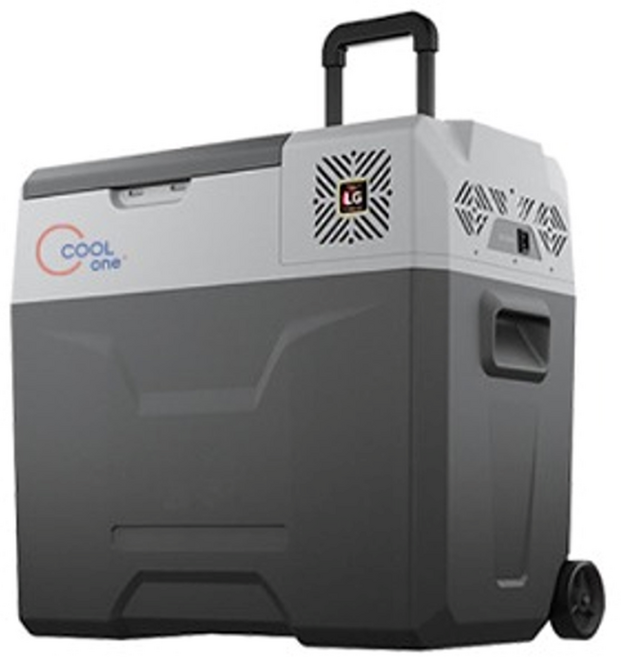 한엑스 쿨원 레저용 냉장고 차량용 냉장고 30 /40 /50리터 (컴프레셔3년보증) 캠핑용 냉장고 이동식 냉장고 12-24V 겸용 냉장고 [휴먼월드몰], HCX-50(50리터), 그레이, 50L