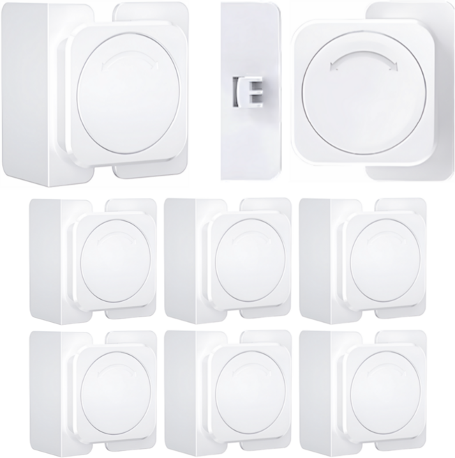 말랑베이비 깔끔한 프리미엄 아기 서랍 잠금 장치, 6개, 직각형