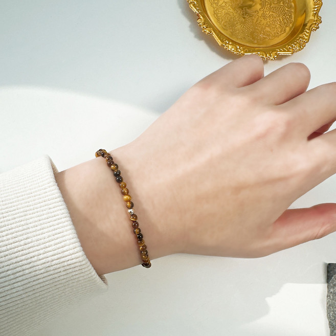 호안석 천연석 금전운 재물운 파워스톤 여자친구 생일선물 레이어드 패션 커플 팔찌