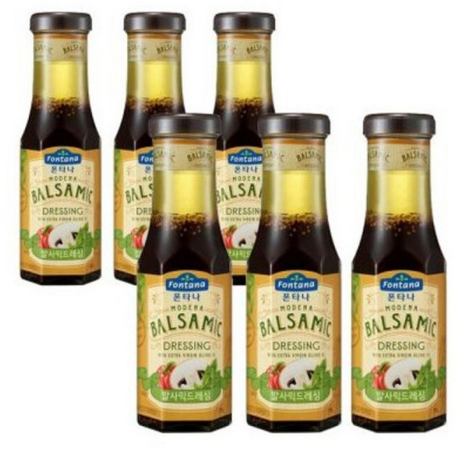 폰타나 발사믹 드레싱 270g x6개 유러피안디핑소스, 1세트