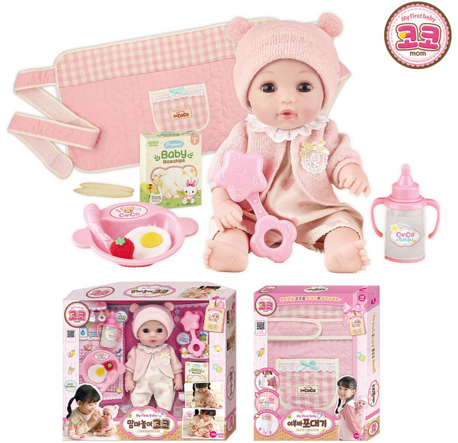 맘마놀이코코+어부바포대기 SET, 1개, 단품