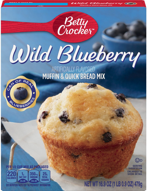 베티크로커 머핀 & 퀵 브레드 믹스 와일드 블루베리, 479g, 1개