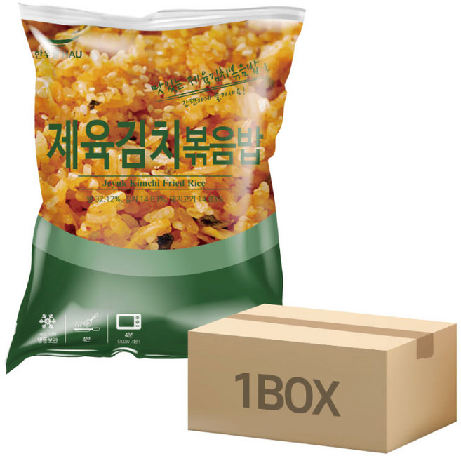 [치타마켓] 한우물 제육김치 볶음밥 200g (1박스 40개입), 40개, 8kg