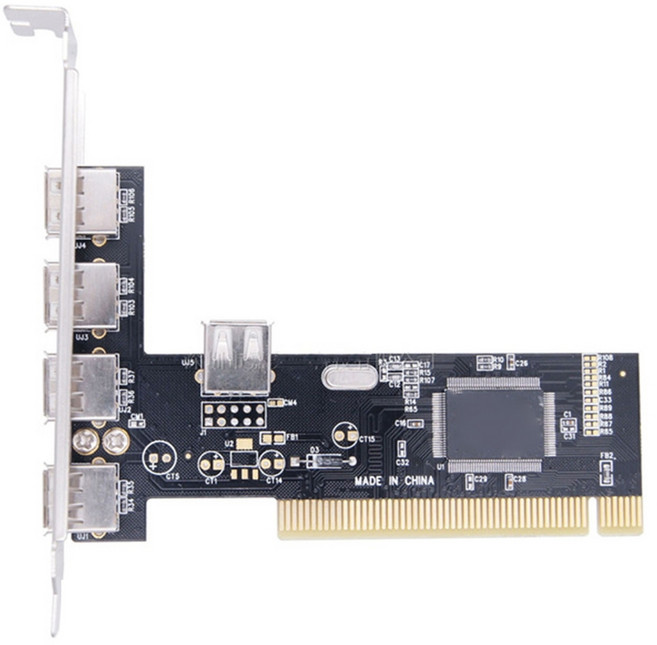 USB 2.0 PCI 카드 5 포트 4 외부 1 내부 PCI USB 2.0 어댑터로 확장, 1개