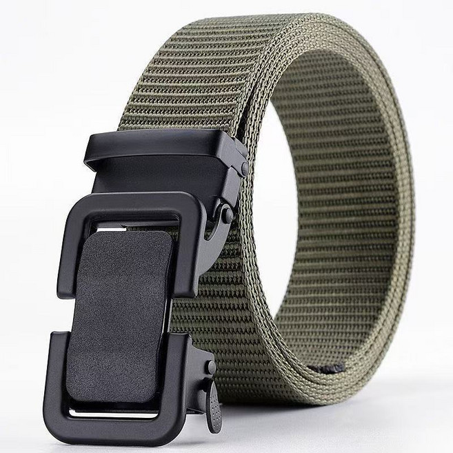 남녀 자동 끈 옥외 캔버스 벨트 두꺼운 내마모 나일론 벨트 남성 패션 캐주얼 내구성 새로운 벨트