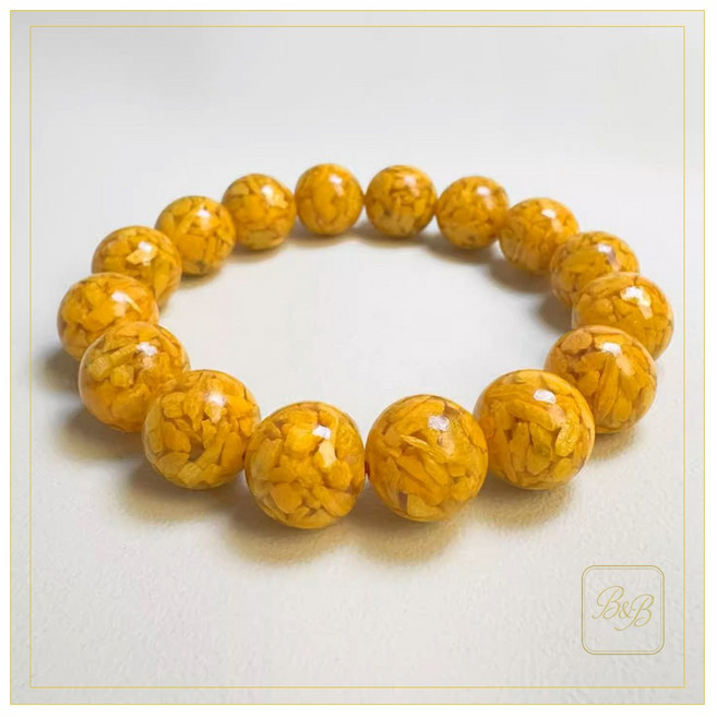 고함량 웅황주사 불교 염주 삼재 소원성취 쌍비휴 팔찌