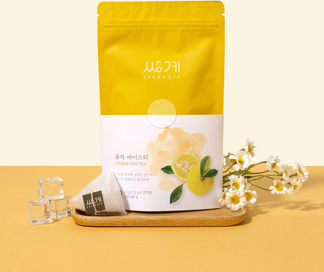 쌍계 제로 아이스티 유자 20티백, 20개, 20개입, 1.2g