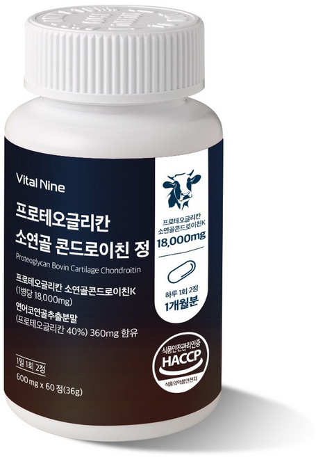 소연골 콘드로이친 1200 프로테오글리칸 관절 연골 무릎 msm 고함량 저분자 mbp 식약처 HACCP인증, 60개, 60정