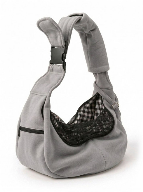 도로 컴포트 강아지 고양이 슬링백 애견 산책 이동가방 포대기, 그레이