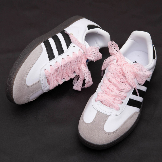 이뿜다오 시스루 레이스 리본 신발끈 운동화끈 신꾸 운동화 골프화 신발꾸미기