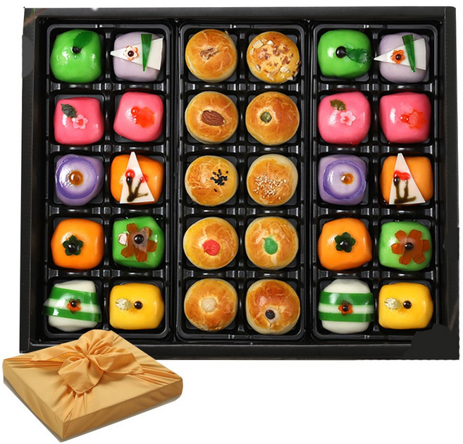 엠케이크 아이원 만주 10구+화과자 20구 혼합 선물세트 [냉매포장 별도구매상품], 1.45kg, 1개