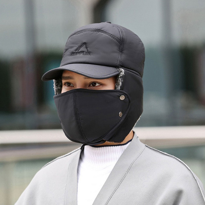 Q30 겨울 방한 안감 보온 스키장 등산 군밤털모자 트루퍼햇 마스크 패딩 이어머프 귀마개 귀달이 남녀공용 볼캡