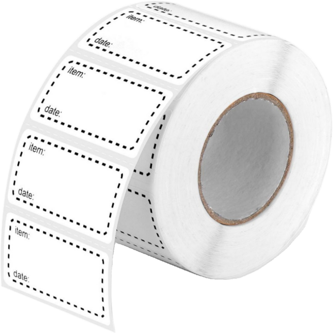 냉장고 라벨 네임 스티커, 화이트(S1072), 1세트, 500개입