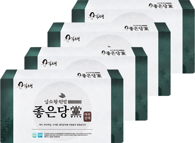 김소형 원방 유기농 여주 꾸지뽕 바나바 혼합 진액 클린 프리미엄, 2.4L, 4박스