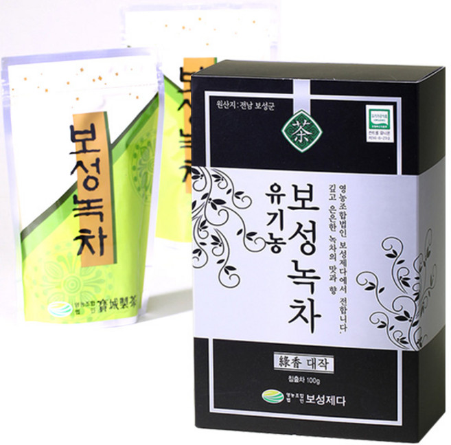 [보성제다] 유기농보성녹차 대작, 1개, 100g, 1개입