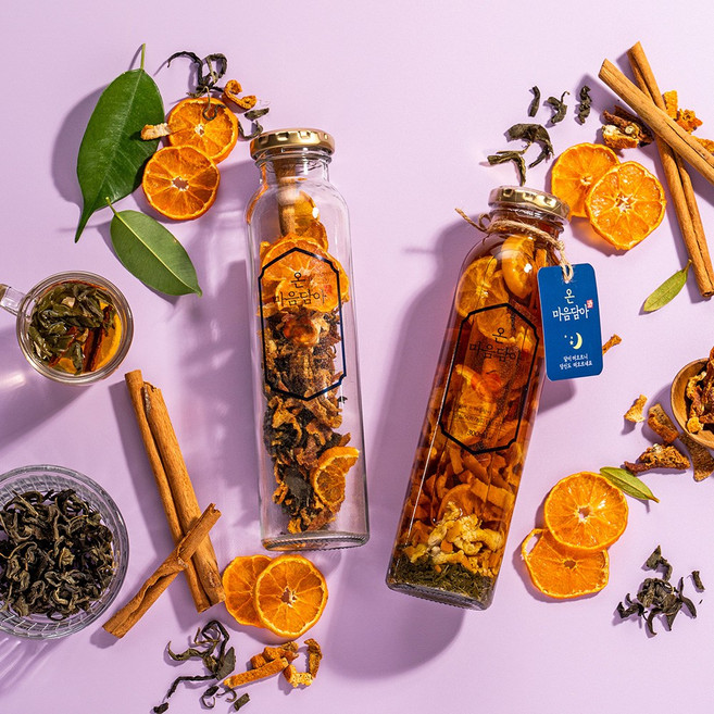 담금주키트 온마음담아 300ml, 1개, 마음담아(진피/오렌지칩/녹차/시나몬)