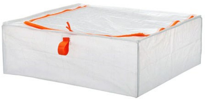 이케아 페르클라 옷장 이불 의류 신발 보관 수납 정리 리빙박스 수납함 103.953.84, 반투명, 5개