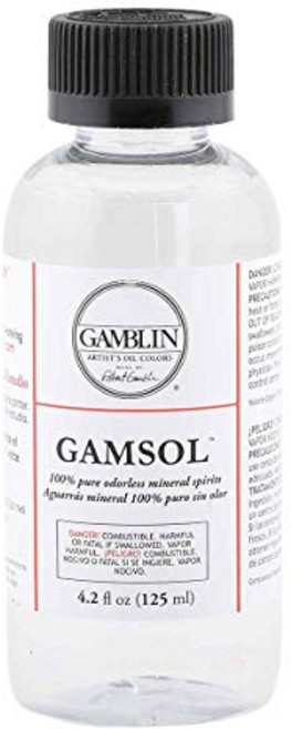 갬블린 감솔 무취 미네랄 스피릿 병 125 mL Gamblin Gamsol Odorless Mineral Spirits Bottle 4.2oz, 1개, 1ml, 1개 갬블린 감솔 무취 미네랄 스피릿 병, 125 mL