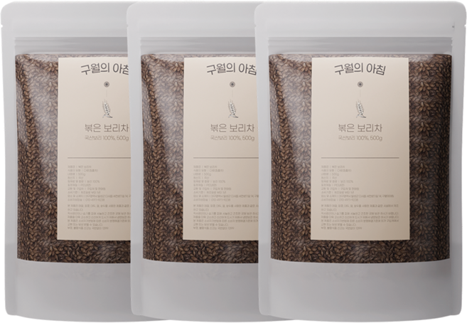 구월의아침 매일 쪄서볶은 국산 보리차, 500g, 1개입, 3개