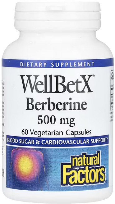 네추럴팩터스 베르베린 매자나무추출 500mg 60베지캡슐 1개월분, 60정, 1개