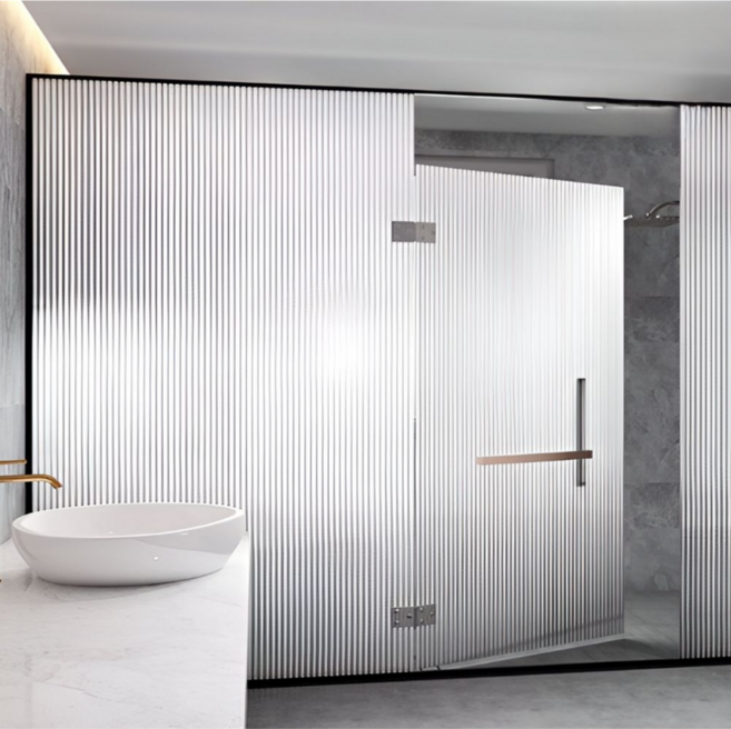 4종 샤워 부스 필름 무점착 유리 시트지 사생활보호 불투명 창문 열차단 2m 파손 비산 방지, A 반투명 90cmx2m