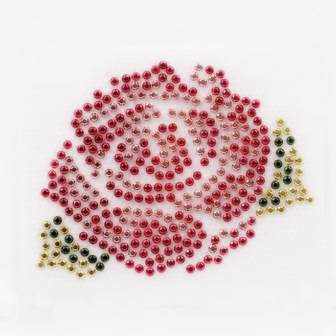 아클라 핫픽스 모티브 디자인 의류부자재 스톤 큐빅 크리스탈_, 04. 레드로즈, 1개