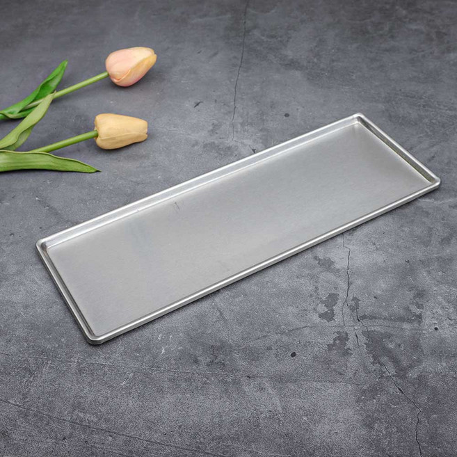 플레이트 스텐 직사각 접시 aa 디저트 케이크, 플레이트스텐직사각접시 중, 1개