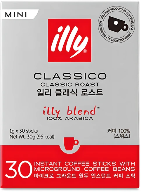 일리 클래식 로스트 미니 스틱원두커피, 1g, 30개입, 1개 - 쿠팡