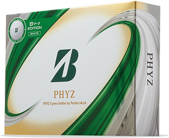 [브리지스톤] 파이즈 B마크 에디션 골프공(4피스), 화이트, 1개, 12개입