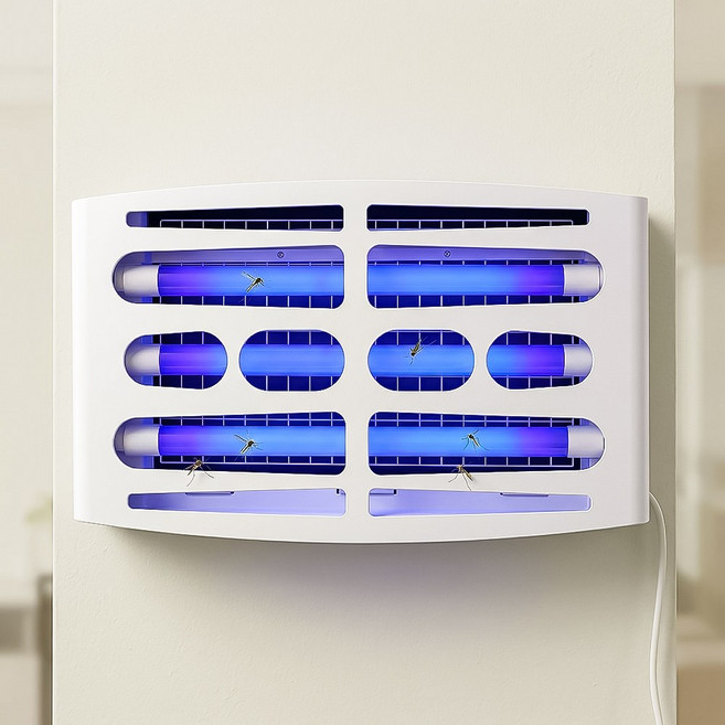 HANVIT LED 끈끈이 포충기 2~3구 모기 해충퇴치기 가정용 업소용, lcf-386/50평/3구