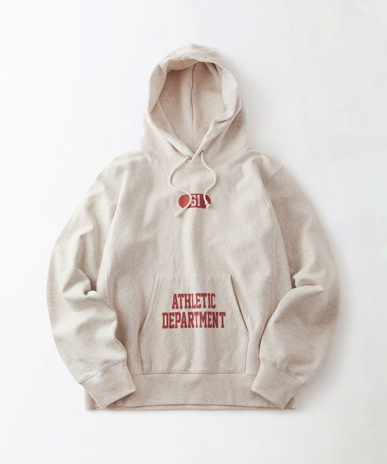 아웃스탠딩 V.S.C 시리즈 후드 SWEAT ATHLETIC DEPARTMENT OATMEAL 469325