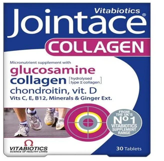 Vitabiotics Jointace Collagen 비타민 & 미네랄 보충제 정제 30정 1팩 영국 직배송, 1개 - 쿠팡
