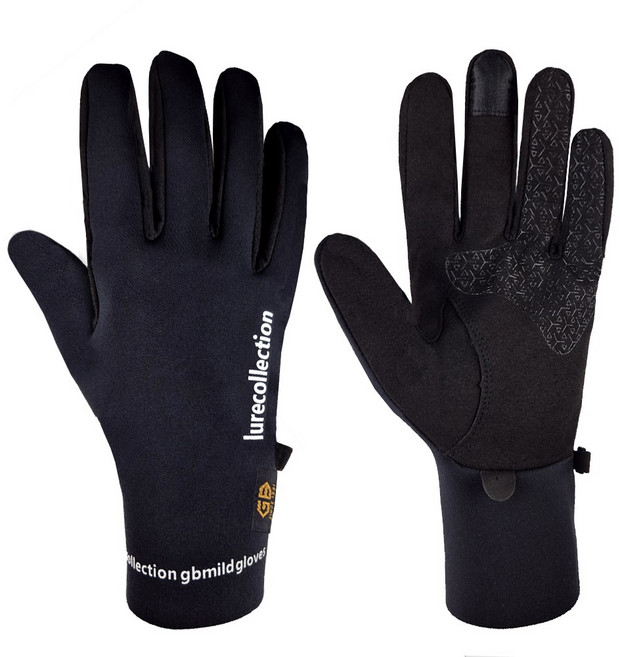 GB-F2500 루어컬렉션 노컷 글러브 선상 루어 티타늄 낚시장갑 지깅낚시 루어낚시 방한장갑, 1개, 블랙