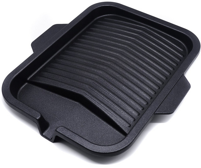 캠핑불판 삼겹살 사각불판 주물 마블코팅 차박 홈파티 가정용 업소용, 31.5x35x4.5cm