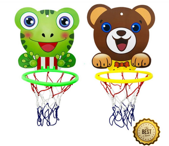 동물얼굴 유아 농구대 볼넣기골대 아이선물 남아선물 조카선물 유아놀이터, 1개