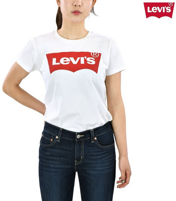 [백화점 정품] 리바이스 여성 퍼펙트 로고 그래픽티 17369-0053