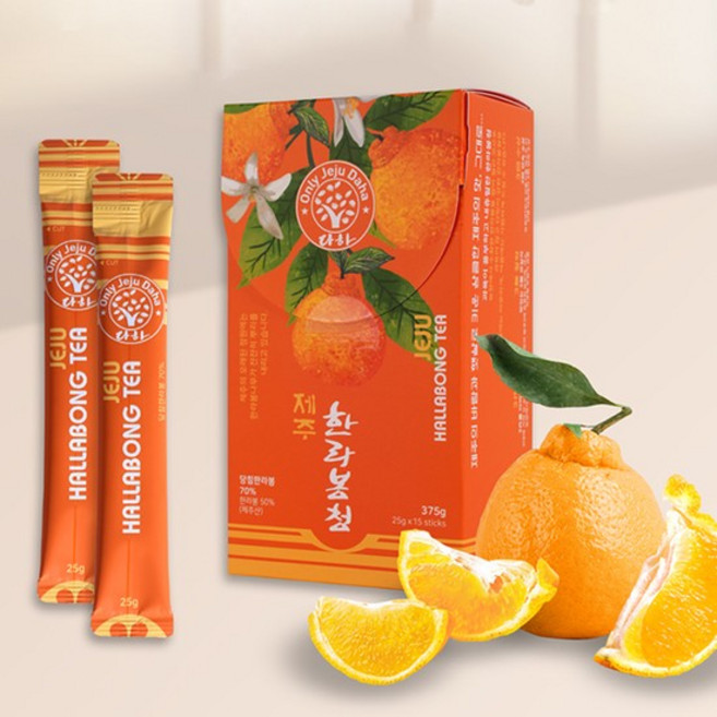 다하 제주 한라봉청 스틱, 25g, 1개, 15개입