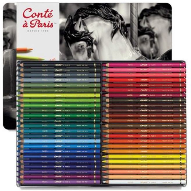 콘테 연필파스텔 48색 세트, CT2184