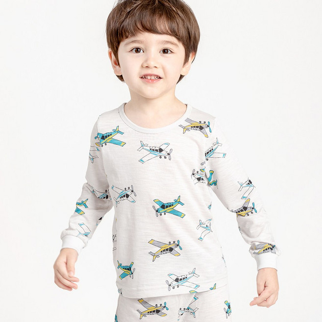 국내생산 멜리스 아동용 플라이 코튼모달 9부 슬러브 내의 상하의 세트