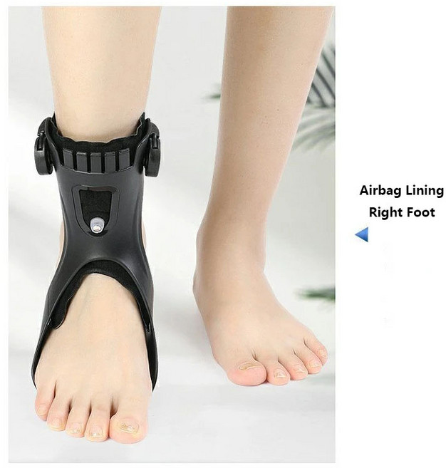 족하수보조기 아킬레스건보조기 발목반깁스 Ober Drop Foot Brace Orthosis AFO AFOs 편안한 풍선 에어백으로 편마비 뇌졸중 신발 걷기, [01] Airbag right, [01] Large, 1개